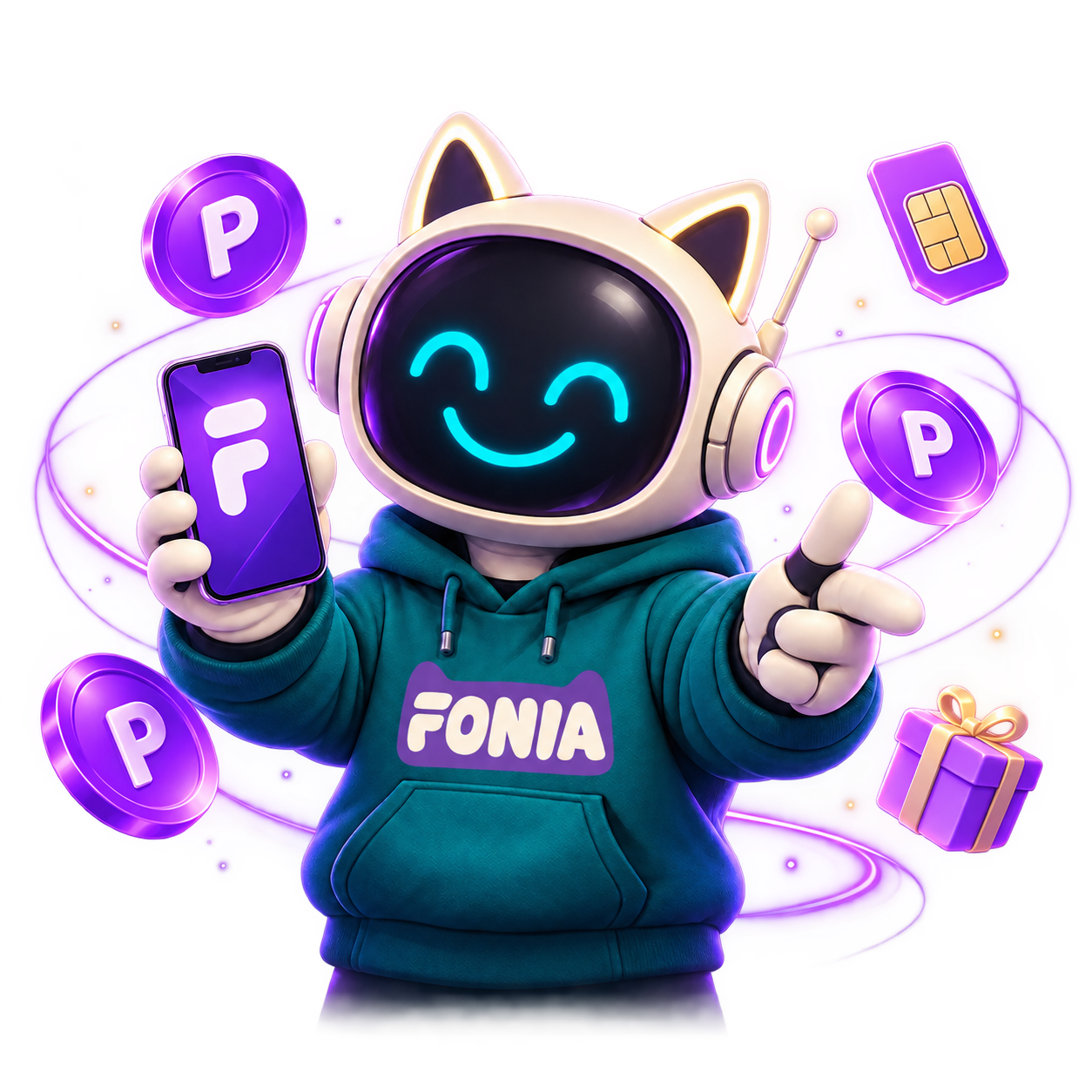 Ludek FONIA z telefonem wśród punktów i korzyści