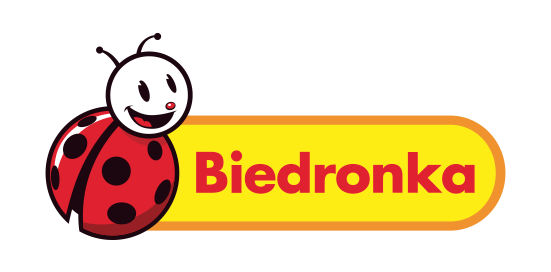 Logo sieci sklepów Biedronka Fonia Shop
